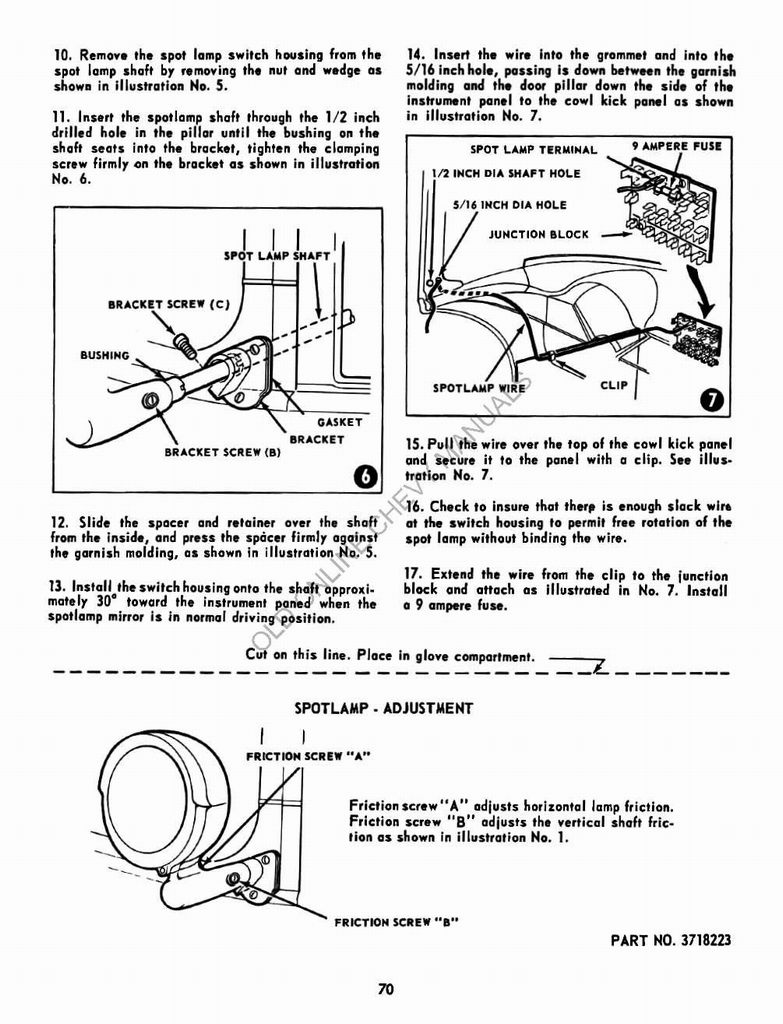 1955 Chevrolet Accessories Manual Page 1